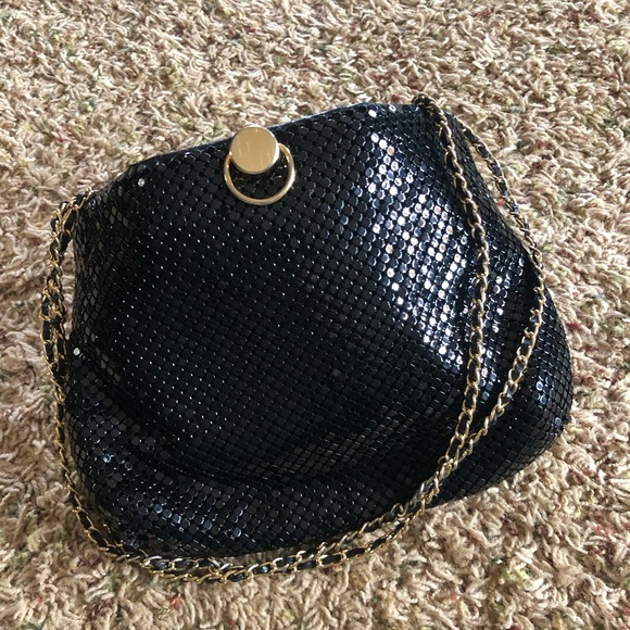 Vintage chain mail purse by bueno. Black - Picture 4 of 4